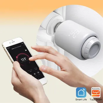 Hlavice pro radiátor INTELIGENTNÍ 1X TERMOSTATICKÁ HLAVICE TRV TUYA ZIGBEE
