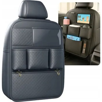 Organizér do auta Organizér do auta na tmavě kožené křeslo s kapsou na tablet
