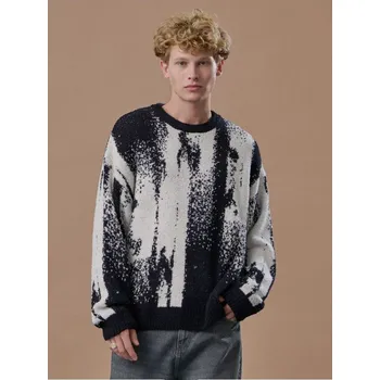 Pánská móda Svetr s kulatým výstřihem - L - House - černá - 051GP-99X