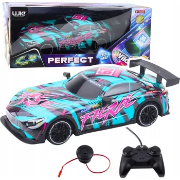 RC model auta Autíčko RC Zelené s růžovými akcenty – ovládané dálkovým ovladačem