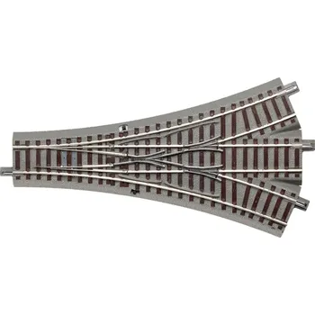 Vláček a vláčkodráha Roco Geoline Výhybka třícestná symetrická s podložím - 61160