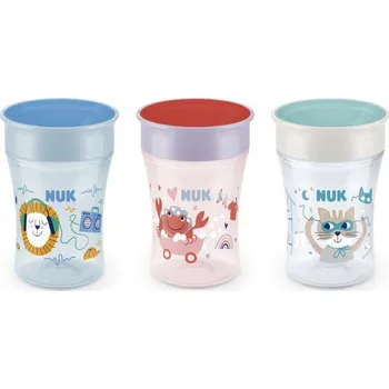 NUK hrnek Magic Cup s víčkem 230ml