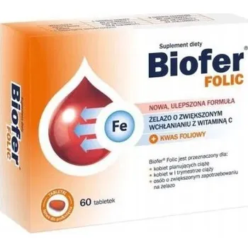 Doplněk stravy Axellus A/S Biofer Folic tablety 0,1 g 60 ks