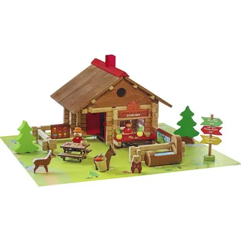 ostatní stavebnice Jeujura Dřevěná stavebnice 150 dílů Útočiště svišťů