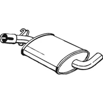 Tlumič výfuku Střední tlumič výfuku BOSAL 233-421