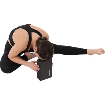 BLOK KOSTKA PRO CVIČENÍ JÓGA PILATES FITNESS ČERNÁ ENERO FIT
