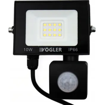 HALOGEN LED 10W LAMPA S ČIDLEM POHYBU A SOUMRAKU VENKOVNÍ REFLEKTOR IP66