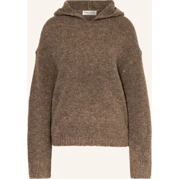 Dámský svetr Marc O'polo Dámská Úpletová Mikina S Kapucí, hnědá, 40