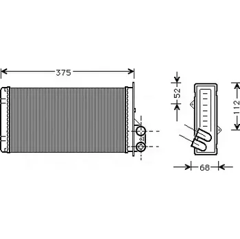 Výměník tepla AVA QUALITY COOLING Výměník tepla - vnitřní vytápění AVA RT6226