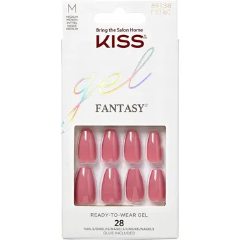 Umělé nehty Umělé nehty Kiss Gel Fantasy M FS16C + lepidlo