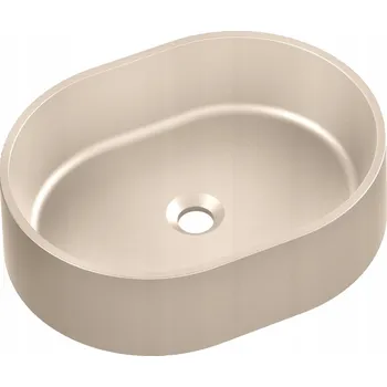 Umyvadlo Umyvadlo na desku oválné Moderno Ovalo 48,5 cm béžové