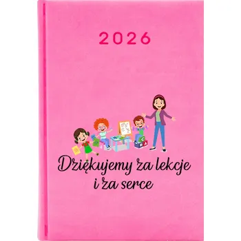 Kalendář Knižkový kalendář 2026 A5 FunnyCase růžový