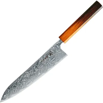 Kuchyňský nůž Dellinger Japan Gyuto/Chef Knife 240 mm Hokiyama Sakon Bokusui ROU-Wave