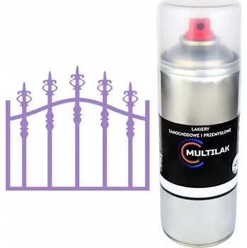 Barva ve spreji Profesionální lak ve spreji na rez, na ocel, kov a plech RAL 4005 lesklý