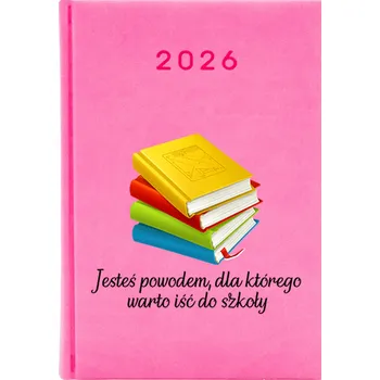 Kalendář Knižkový kalendář 2026 A5 FunnyCase růžový