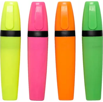 ZVÝRAZŇOVAČE FIXY POPISOVAČE SADA 4ks 4