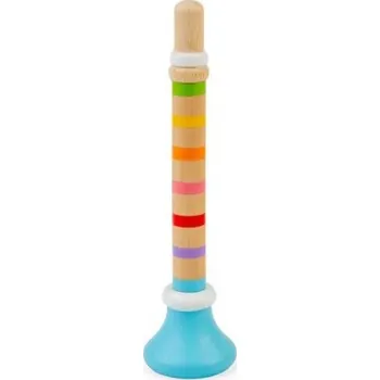 Hudební nástroj pro děti Bigjigs Toys Trumpetka 1 ks modrá