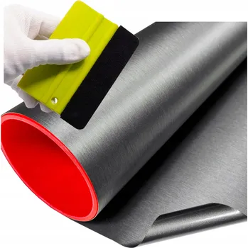 Polep vozidla Fólie Samolepicí fólie na auto hliník kartáčovaný šedá Dark Grey 152x200cm