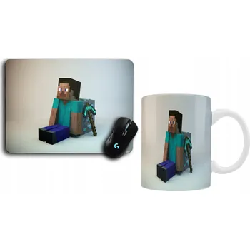SADA HRNEK A PODLOŽKA POD MYŠ MINECRAFT NÁPAD NA DÁREK RŮZNÉ GRAFIKY