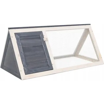 Obraz Klec pro králíky, šedá, dřevěná