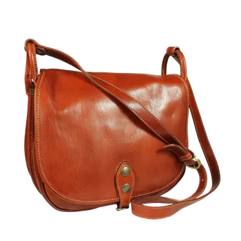 Kabelka NovaKabelka.cz Kožená italská crossbody kabelka Caccia Marrone Chiaro