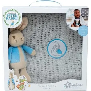 plyšák Rainbow Designs Limited | Rainbow Králíček Petr dárková sada s dečkou