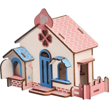 3D puzzle Woodcraft construction kit | Woodcraft Dřevěné 3D puzzle Čokoládový dům