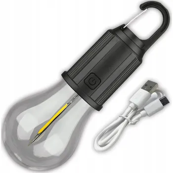 Svítilna ŽÁROVKA SVÍTILNA TURISTICKÁ LED DO STANU KEMPING BIVAK SURVIVAL