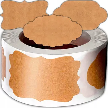 Sklenice 300 ŠTÍTKŮ, SAMOLEPICÍCH NÁLEPKY NA KOŘENKY SKLENICE SKLENIC, ZAVAŘENINY A VÝROBKŮ