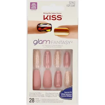 Umělé nehty Tipy na nehty Kiss Fantasy KGF104F 28 kusů