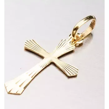 Přívěsek Přívěsek žluté zlato 585 - kříž 13-340