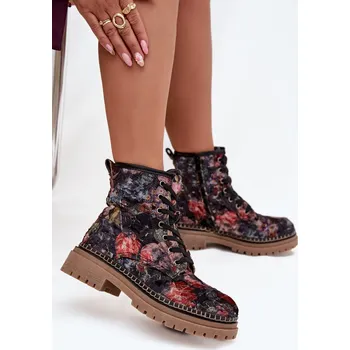 Dámské kozačky Vzorované dámské čižmy Artiker 57C1055 Barva: Černá, Velikost: 36