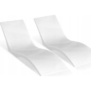 Zahradní nábytek Lehátko Vevor z bílé ocel