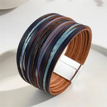 Náramek IZMAEL Dámský náramek KO 38702 Modrá/Černá KP38702