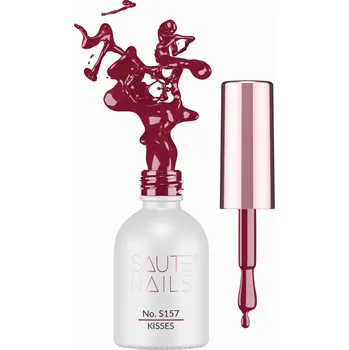 Lak na nehty Saute Nails Hybridní lak na nehty 8 ml S156 Wine (Vínová)