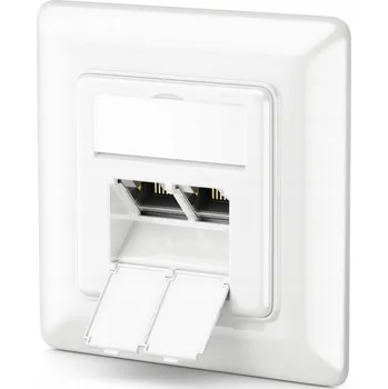 Elektrická zásuvka Nástěnná internetová zásuvka Logilink bílá