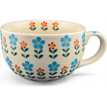 Velký Šálek , hrnek o objemu 450 ml Flowers 216 Ceramika Bolesławiec