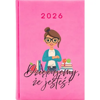 Kalendář Knižkový kalendář 2026 A5 FunnyCase růžový