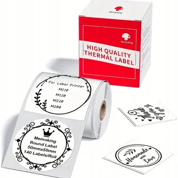 Papír Phomemo termální samolepicí štítky 50x50mm, 140 ks, pro tiskárny M110, M220, M221