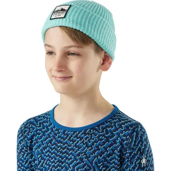 Čepice Dětská merino čepice SMARTWOOL Kids SMARTWOOL Patch Beanie, Pacific Blue velikost: SM