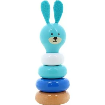 Dřevěná hračka Vilac Dřevěná nasazovací věž králík Raoul