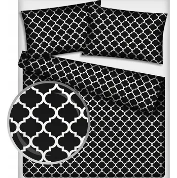 Prostěradlo BAVLNĚNÝ POVLEK NA PEŘINU BAVLNA 140x200cm maroko černé