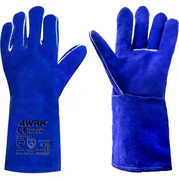 Pracovní oblečení Kožené rukavice pro svářeče 4WRK SPARK BLUE vel. 10,5 - XXL 1 pár