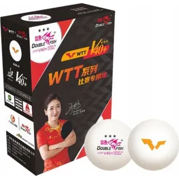 Raketový sport Míčky na STOLNÍ TENIS ping pong 6 ks Double Fish V40+ 3*** WTT