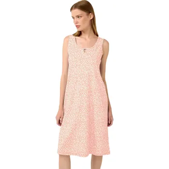 Dámská noční košile Bavlněná letní noční košile Vamp bez rukávů 22225 salmon velikost M