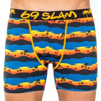 Boxerky Pánské boxerky 69SLAM fit sunset palm S MBYSUS-PO - západ slunce palmy Možnost vrácení zboží ZDARMA do 120 dnů!
