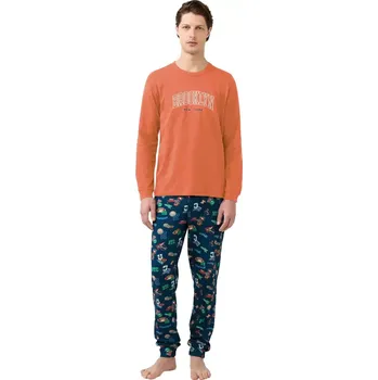 Pánské pyžamo Pánské pyžamo s potiskem Vamp 21610 velikost M