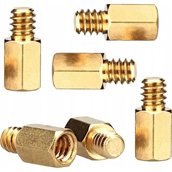 podložka 6x Palcová podložka distanční pro základní desku UNC 6#32 6-32 mosazný distanční sloupek