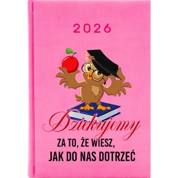 Kalendář Knižkový kalendář 2026 A5 FunnyCase růžový