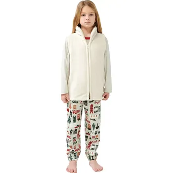 Dívčí vesta Dětská fleecová vesta Vamp se zipem 21659 velikost 10